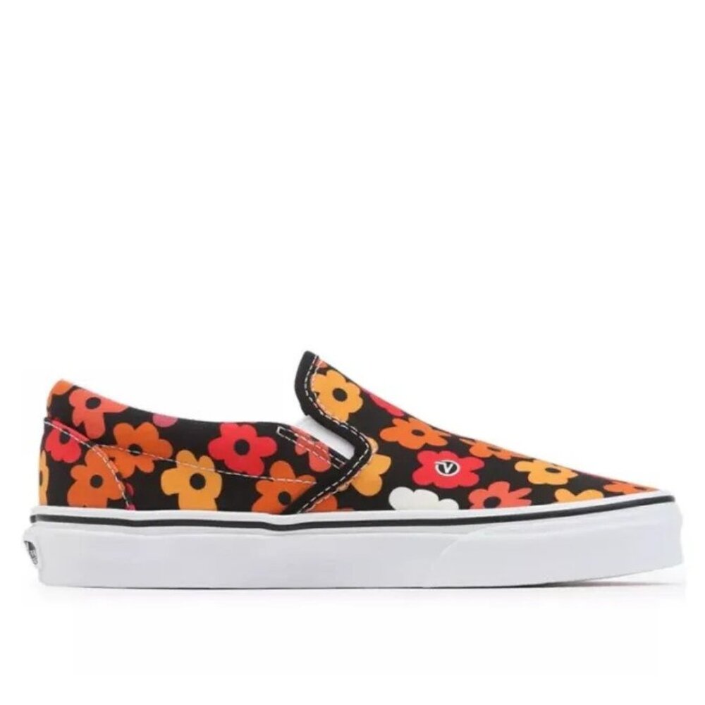 Vans Sk8-Low Slip-On Classic Canvas Skateboard Sneaker Flower Print Men 11 NWOB - Picture 9 of 11